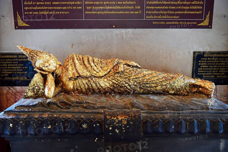Buddha statue covered with gold leaf