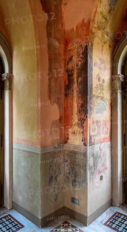 Wall painting in the fortress room of the Belvedere on the Pfingstberg in Potsdam