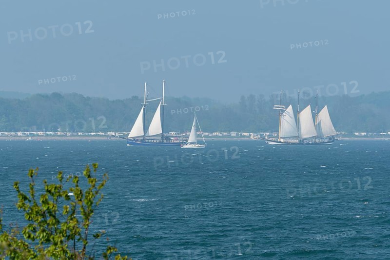 Sailing ships in the Eckernfoerder Bay