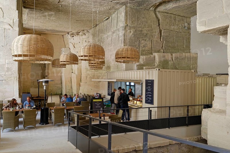 Cafe in a quarry