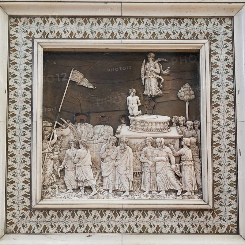 Triumphal procession of chastity after the Trionfi by Francesco Petrarch