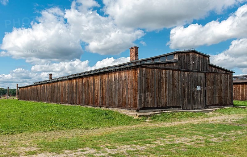 Barracks at Auschwitz II-Birkenau concentration camp