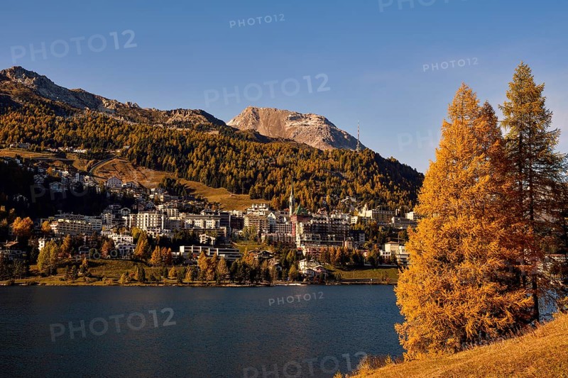 St.Moritz in autumn with St.Moritzersee