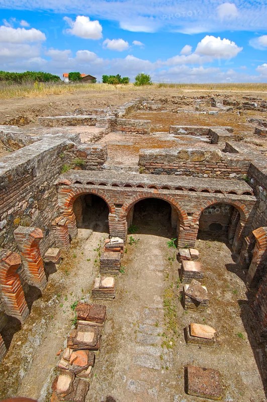 Ruins of the Roman villa of Pisoes