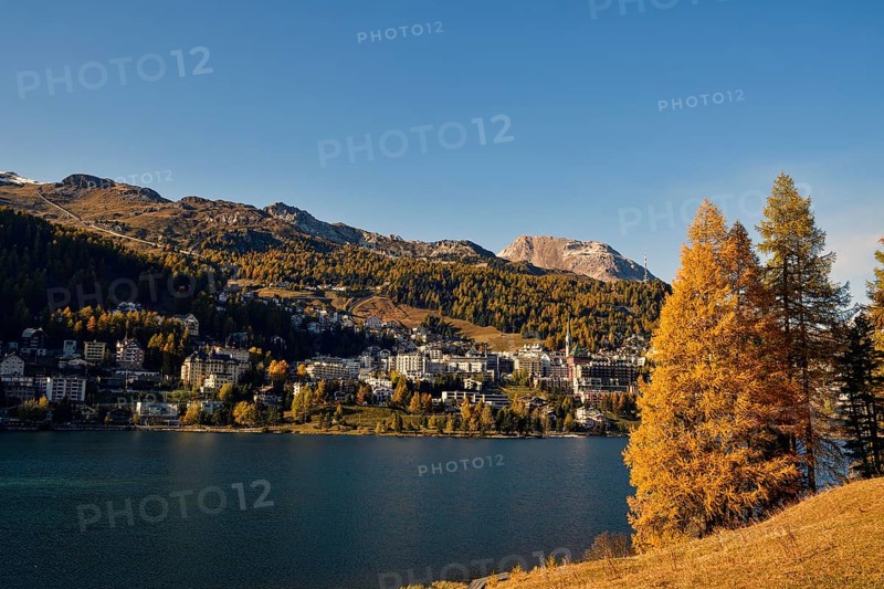 St.Moritz in autumn with St.Moritzersee