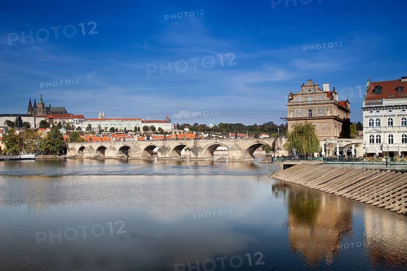 Charles Bridge with St. Vitus Cathedral