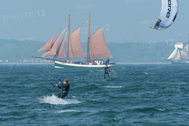 Sailing ships in the Eckernfoerder Bay