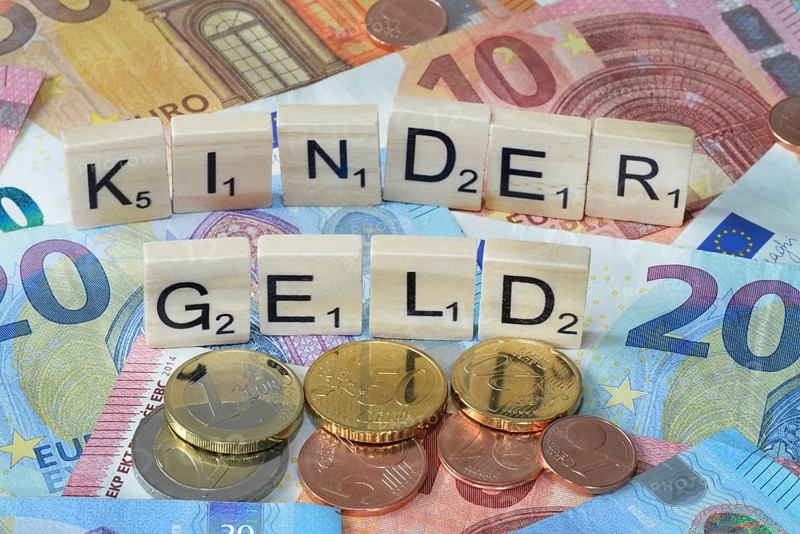 Symbol photo Economic term Child benefit