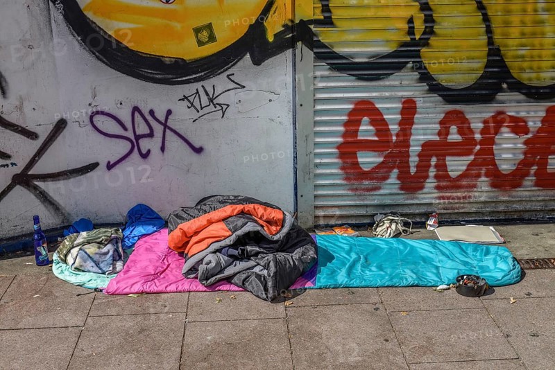 Homeless sleeping place