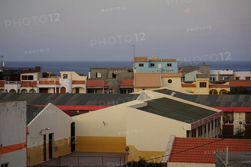 Morning view over Tarrafal to the Atlantic Ocean