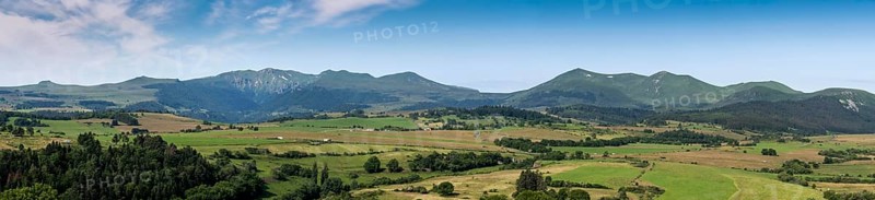 View of the Monts Dore in Auvergne Volcanoes Natural Park