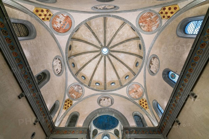 Room and dome of the Sagrestia Vecchia