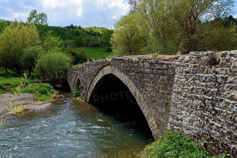 Stone arch bridge