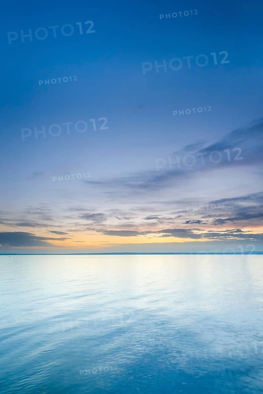 View from Arbon over Lake Constance at sunrise