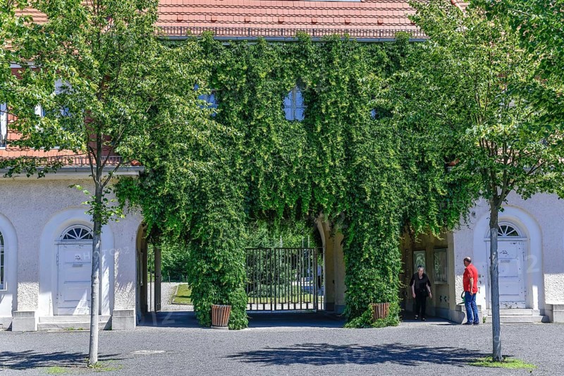 Entrance to Baumschulenweg Cemetery