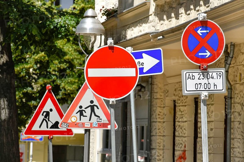 Forest of traffic signs