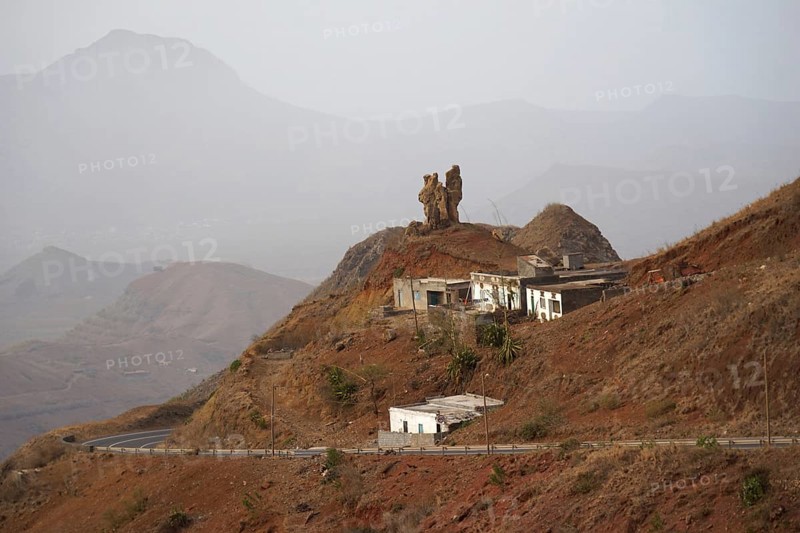 Small settlement in mountains