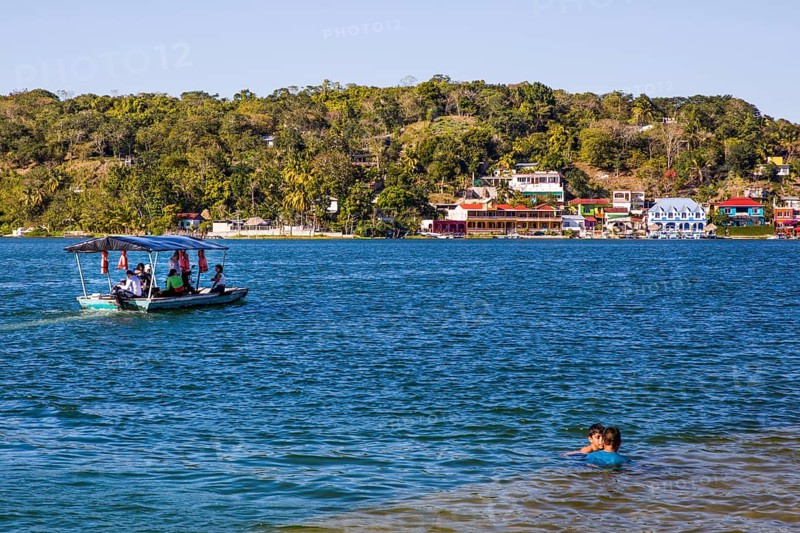Flores is located on an island in the small Peten-Itza Lake
