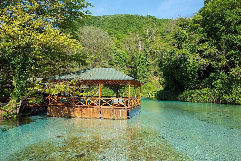 Pavilion in the river Bistrica