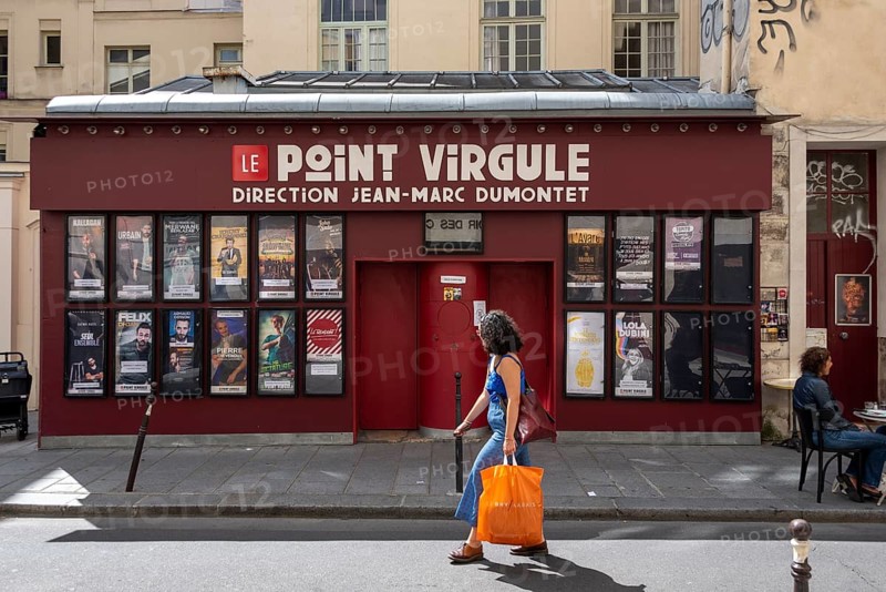 Theatre Le Point Virgule in the Jewish district of Marais