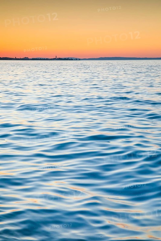 Evening view from Arbon across Lake Constance to Romanshorn
