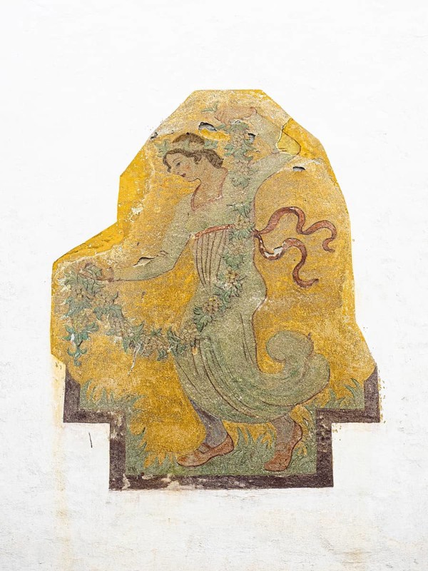Fresco on a dilapidated house