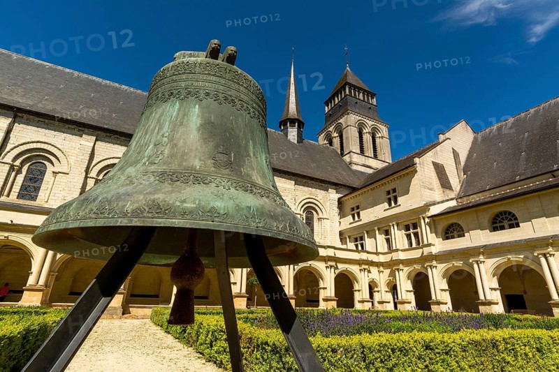 Grand moutier cloister of The Royal Abbey of Fontevraud Abbey