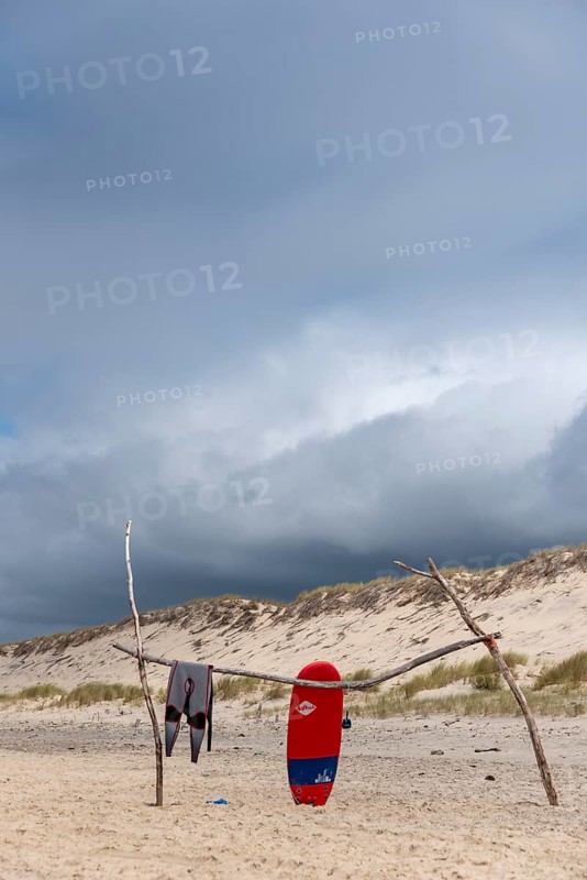 Surfboard and wetsuit
