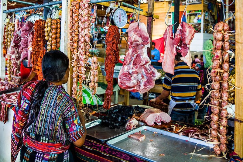 Meat stall