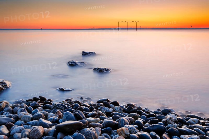 View from Arbon over Lake Constance at sunrise