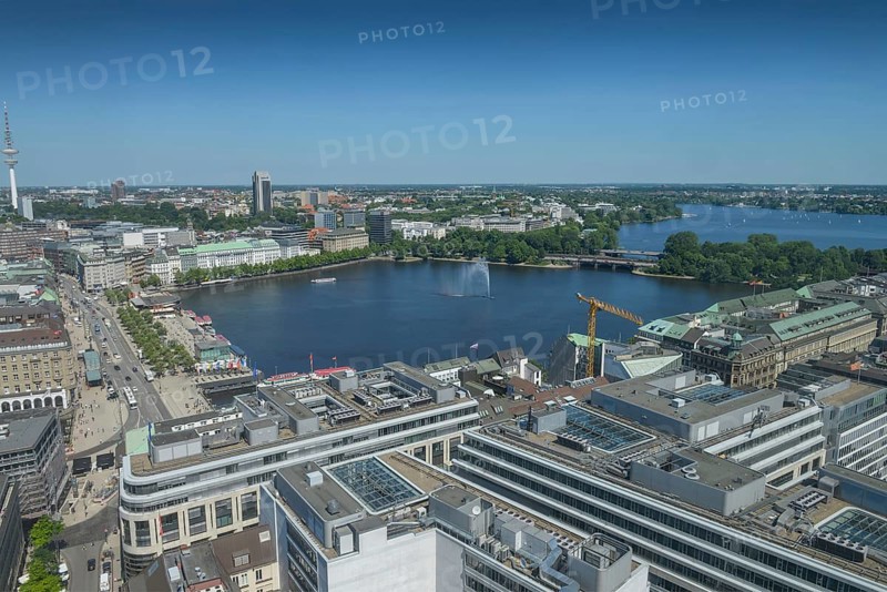 Inner Alster Lake and Outer Alster