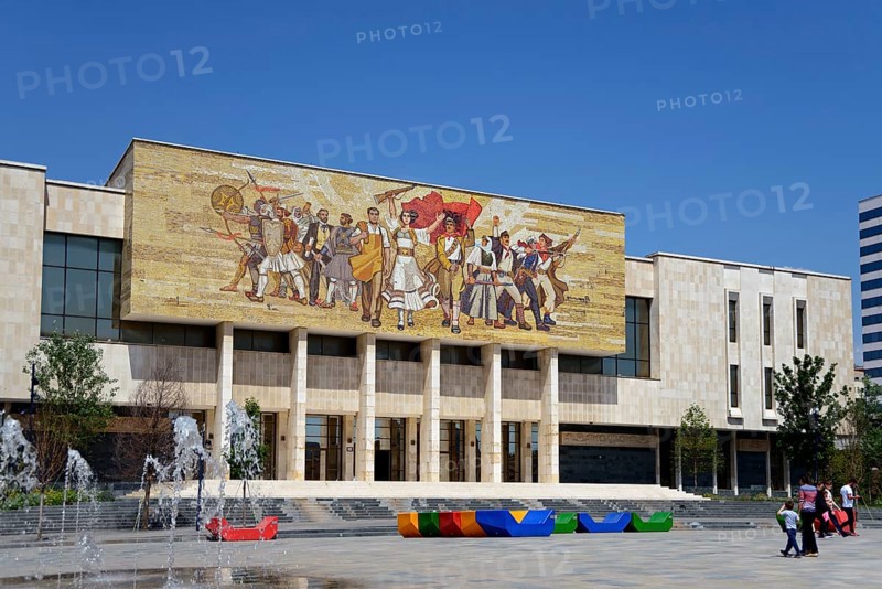 National Historical Museum with Shqiptaret mosaic