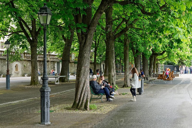 Small park in Geneva