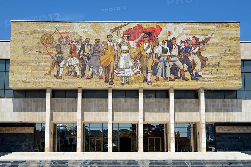National Historical Museum with Shqiptaret mosaic