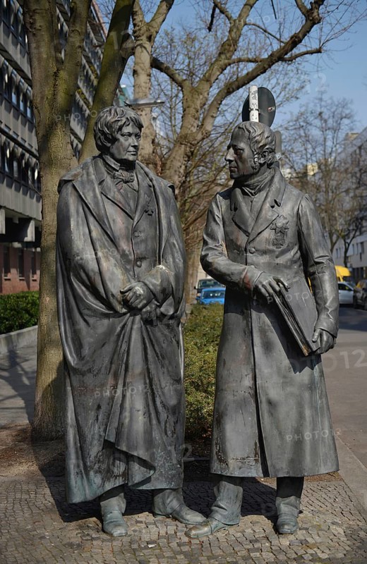 Statues Christian Peter Wilhelm Friedrich Beuth and Wilhelm von Humboldt