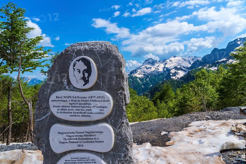 Stele in memory of Baron Ferenc Nopcsa