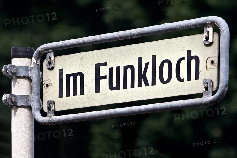 The street sign Im Funkloch