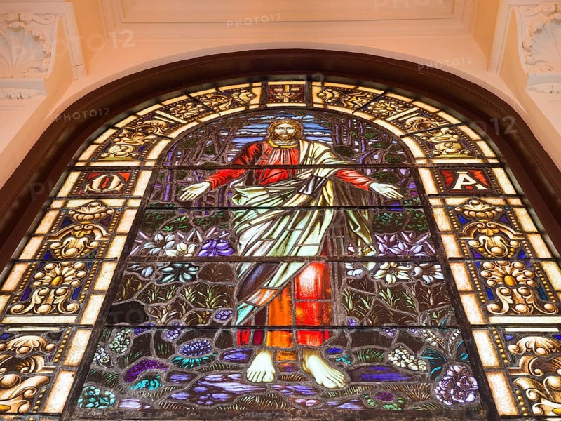 Stained glass window
