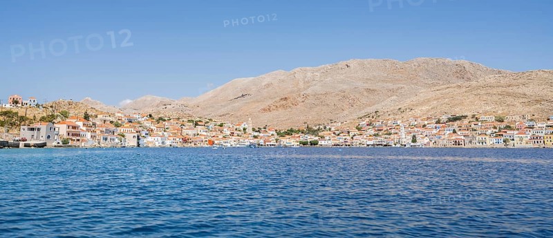 Harbour and colourful houses of a small village