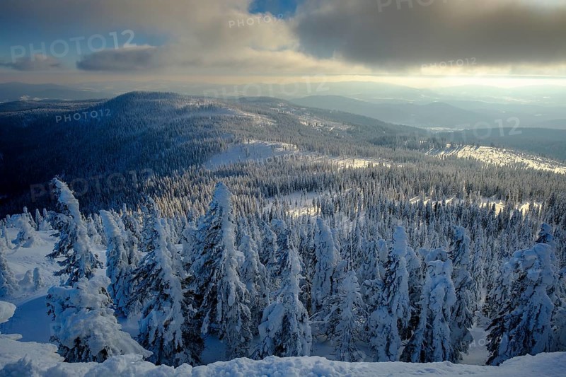View over the winter landscape