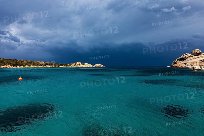 Stormy atmosphere at Cala di Monti della Rena