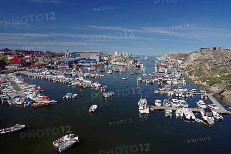 Leisure boats moored in the harbour