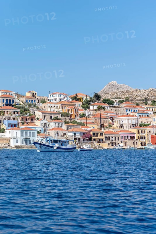Harbour and colourful houses of a small village