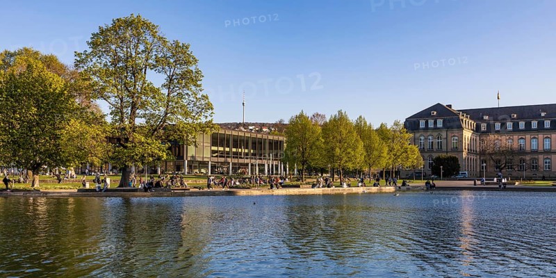 State Parliament and New Palace in the Palace Gardens