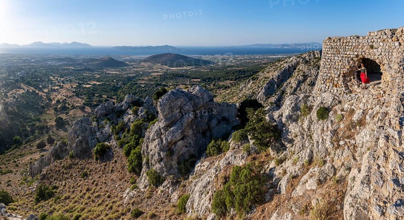 View over the island to the sea