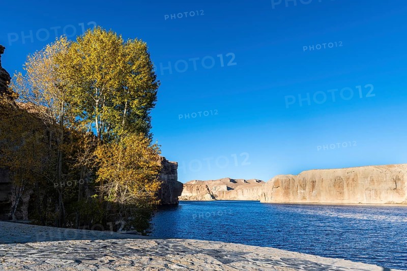 Deep blue waters in the lakes of the Unesco National Park