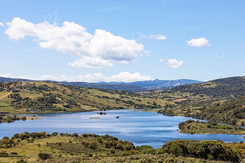 Spring clouds over Lago di Liscia