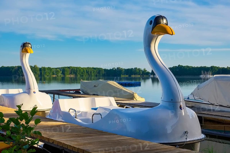 Pedal boats on Lake Schwieloch