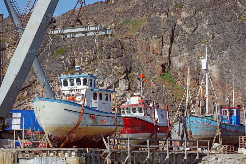 Fishing boats at the shipyard