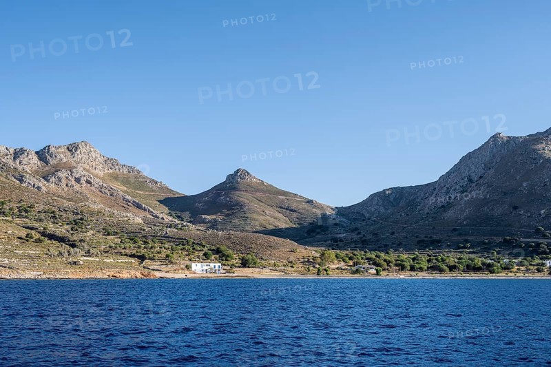 Bay with mountains